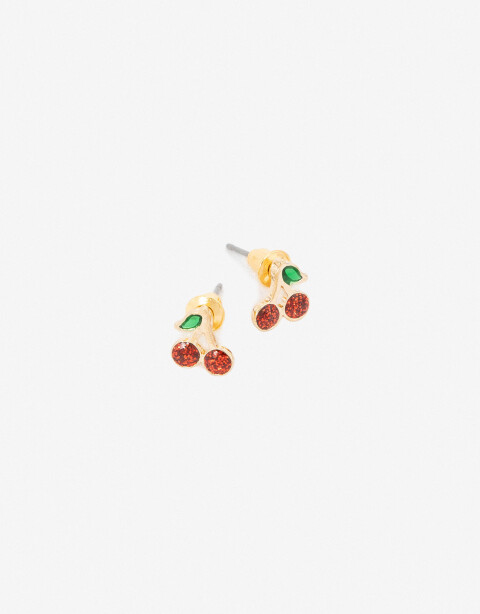 Aros Pasantes Color Aros Pasantes De Cerezas - Combinacion Multicolor