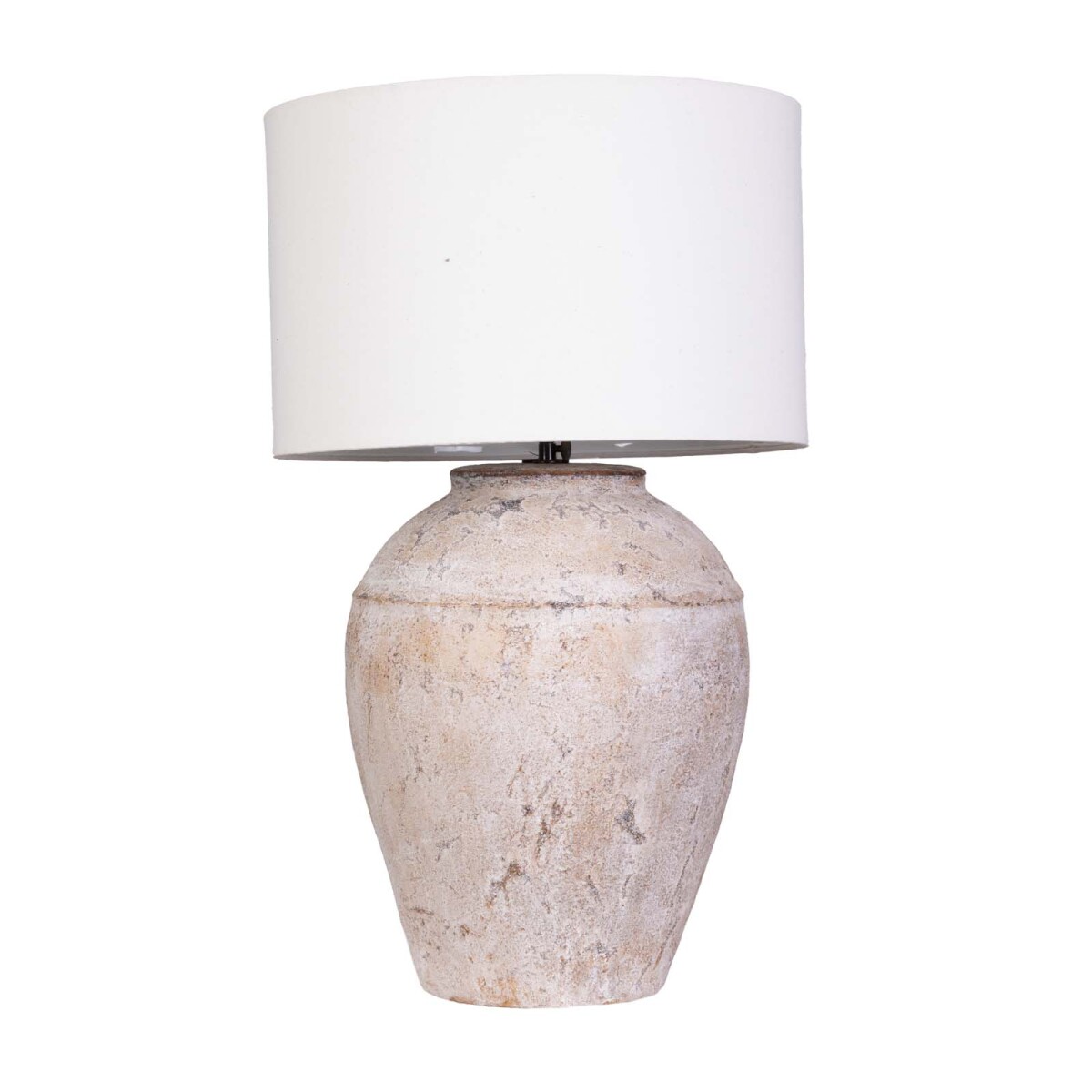 LÁMPARA DE MESA - CERAMICA NATURAL-BEIGE VASE II, BEIGE 