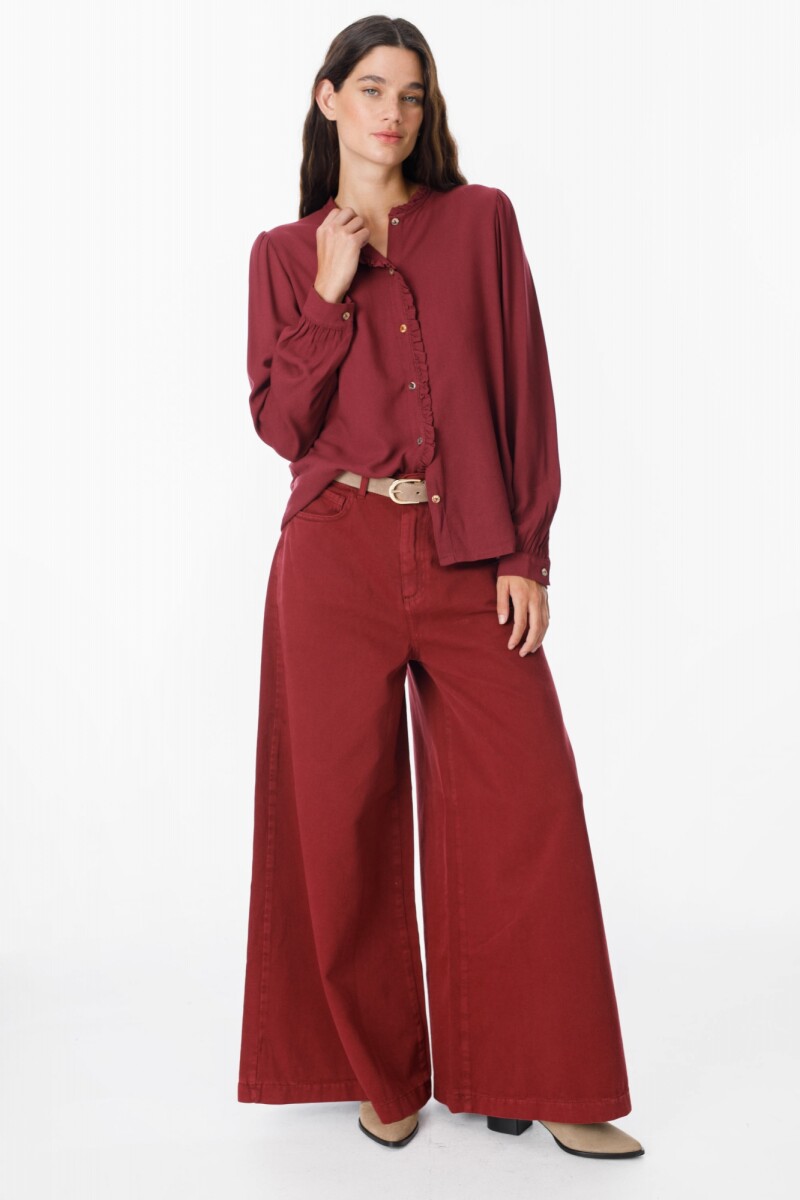 Camisa Soft Bordeaux
