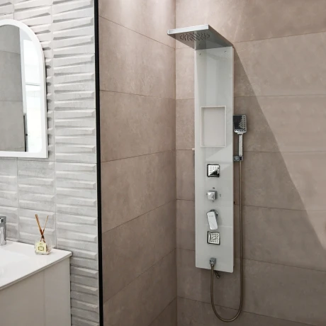 Panel De Ducha Con Hidromasaje Aqualia,Requiere Min 3.0Kg/Cm2 Presion Agua 000