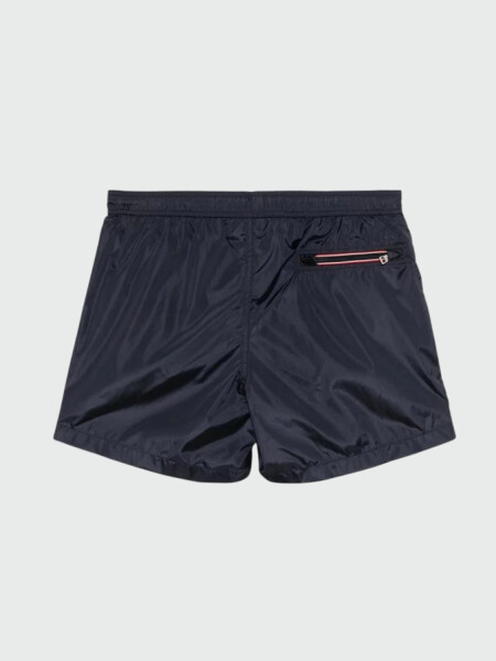 MONCLER - SHORT DE BAÑO LOGO Azul