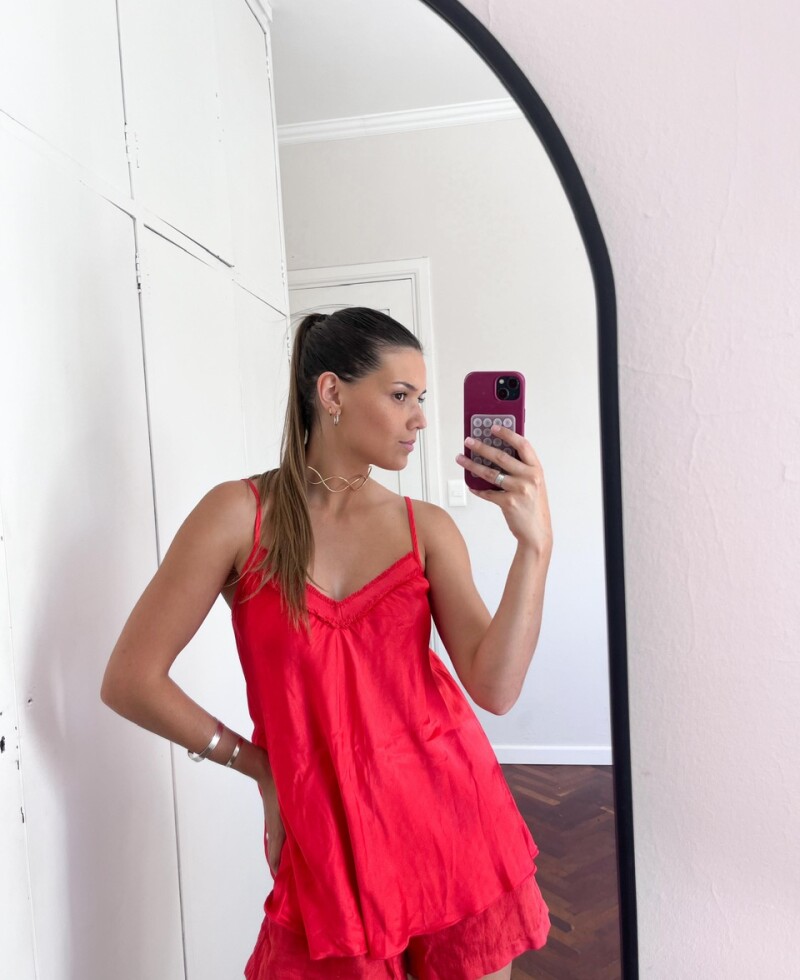Muscu seda rojo