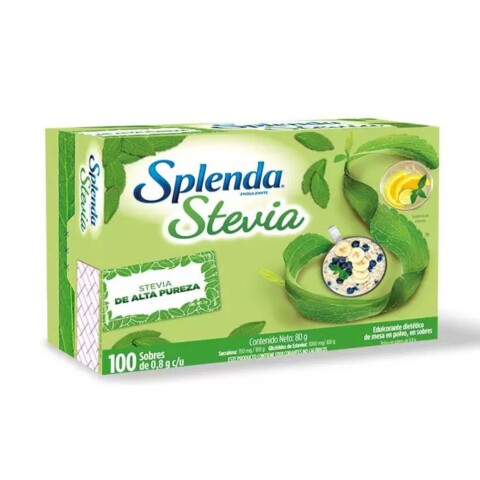 Edulcorante 100 sobres Splenda Stevia Splenda Stevia 100 Sobres