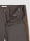Pantalon Campana Con Cinta Lateral Gris Marengo