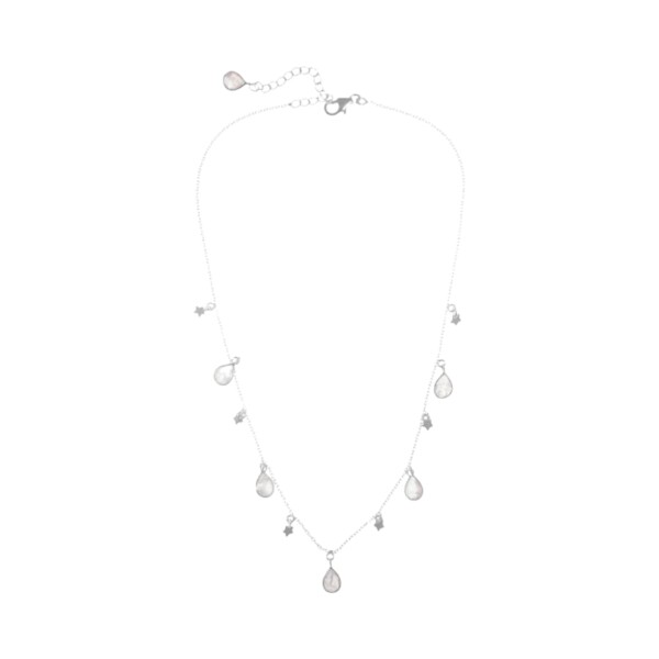 Collar Holi - Plata rodinada 925 -Piedra Luna - CD2019 conpiedra