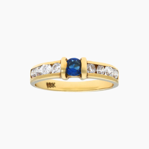 Anillo en oro 18K con circonias Anillo En Oro 18k Con Circonias
