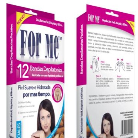 BANDAS DEPILATORIAS CON CERA FOR ME FACIALES X 12 BANDAS DEPILATORIAS CON CERA FOR ME FACIALES X 12