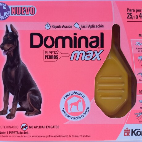 DOMINAL MAX SPOT ON PERRO DE 25 A 40KG Dominal Max Spot On Perro De 25 A 40kg