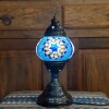 Lámpara vitraux de mesa azul TM12 Lámpara vitraux de mesa azul TM12