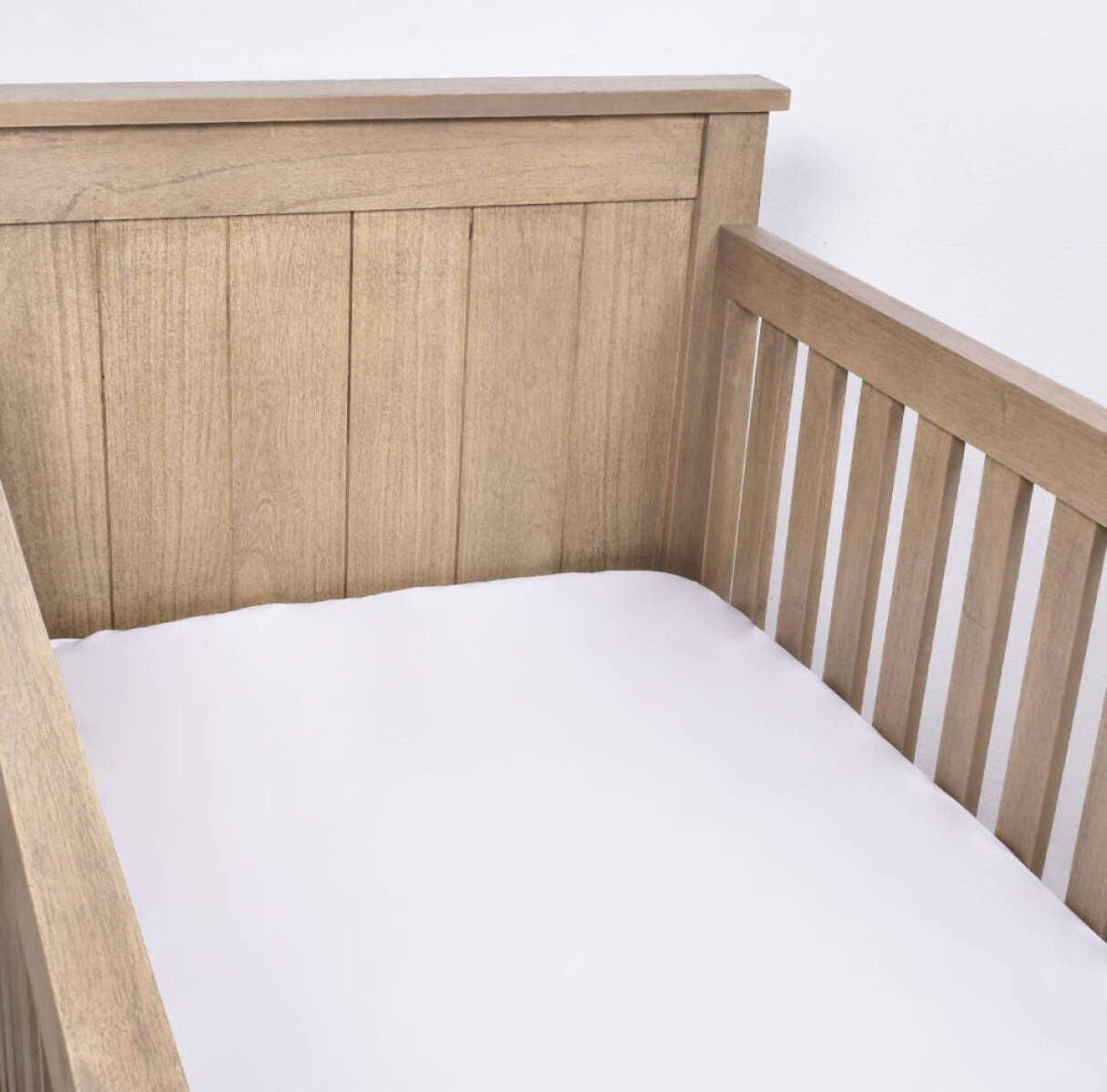 Sábana ajustable para cuna - Blanco 