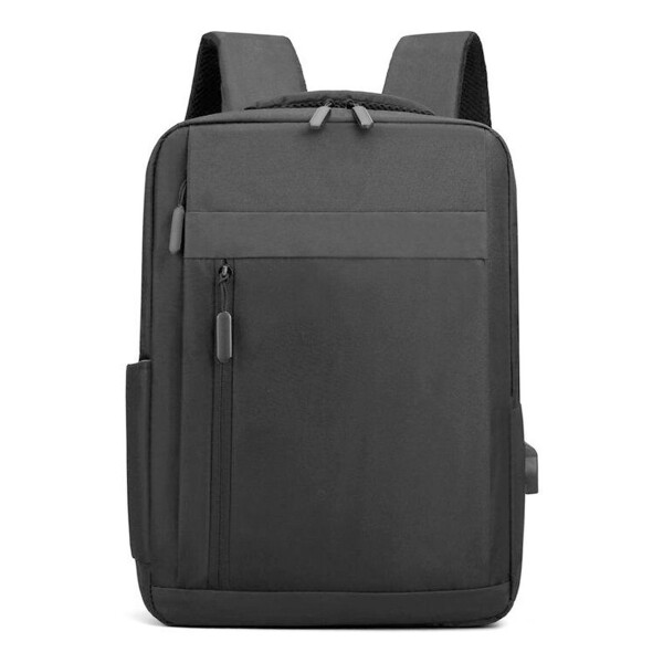 Mochila Porta Notebook Laptop C/puerto Usb Impermeable Variante Color Negro