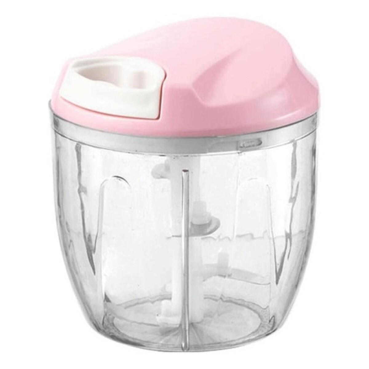 Mini procesadora de alimentos manual 900ml Rosada Electroventas