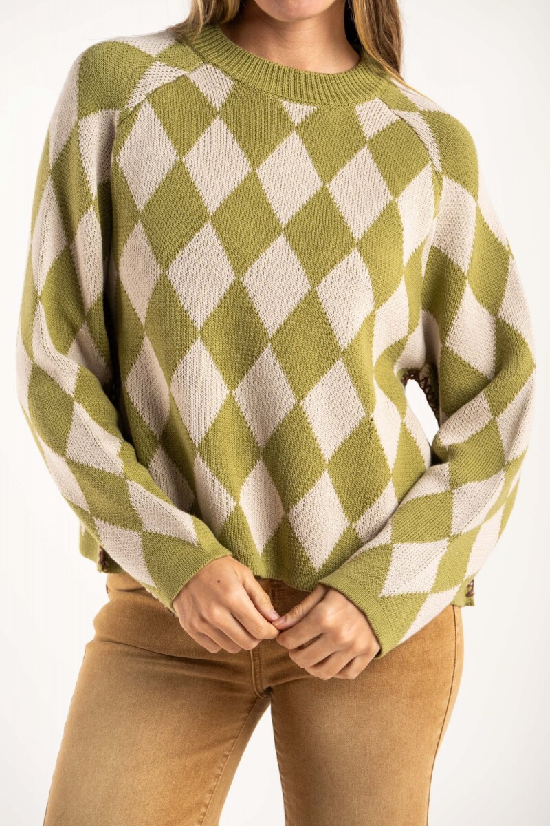 Sweater Rombos Oliva