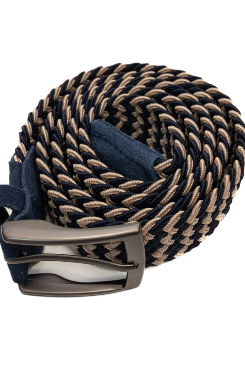 Cinturon Elastizado BEIGE/NAVY