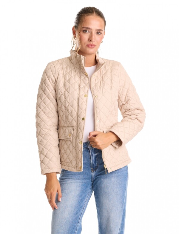 Campera Capitoneada BEIGE