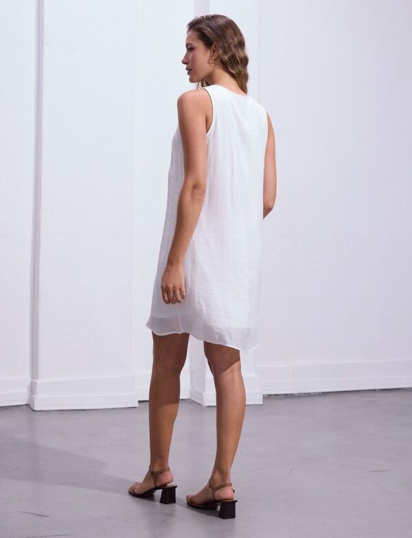 Vestido Frunces Solid CRUDO