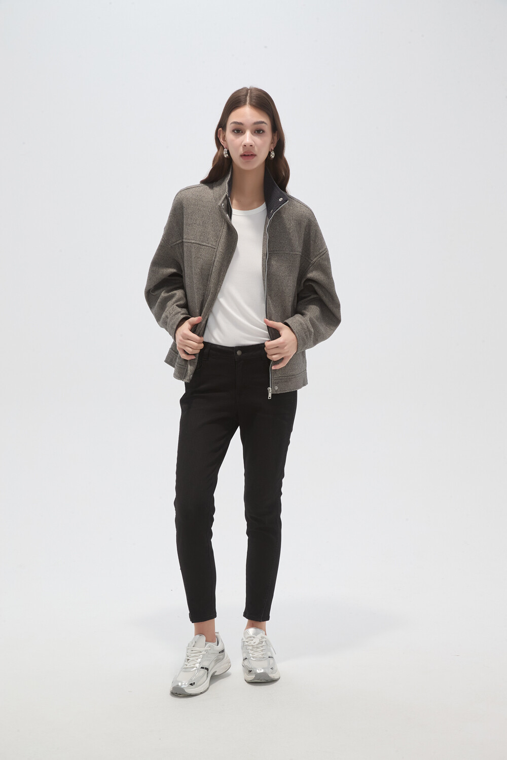 Campera Naiar Gris Melange