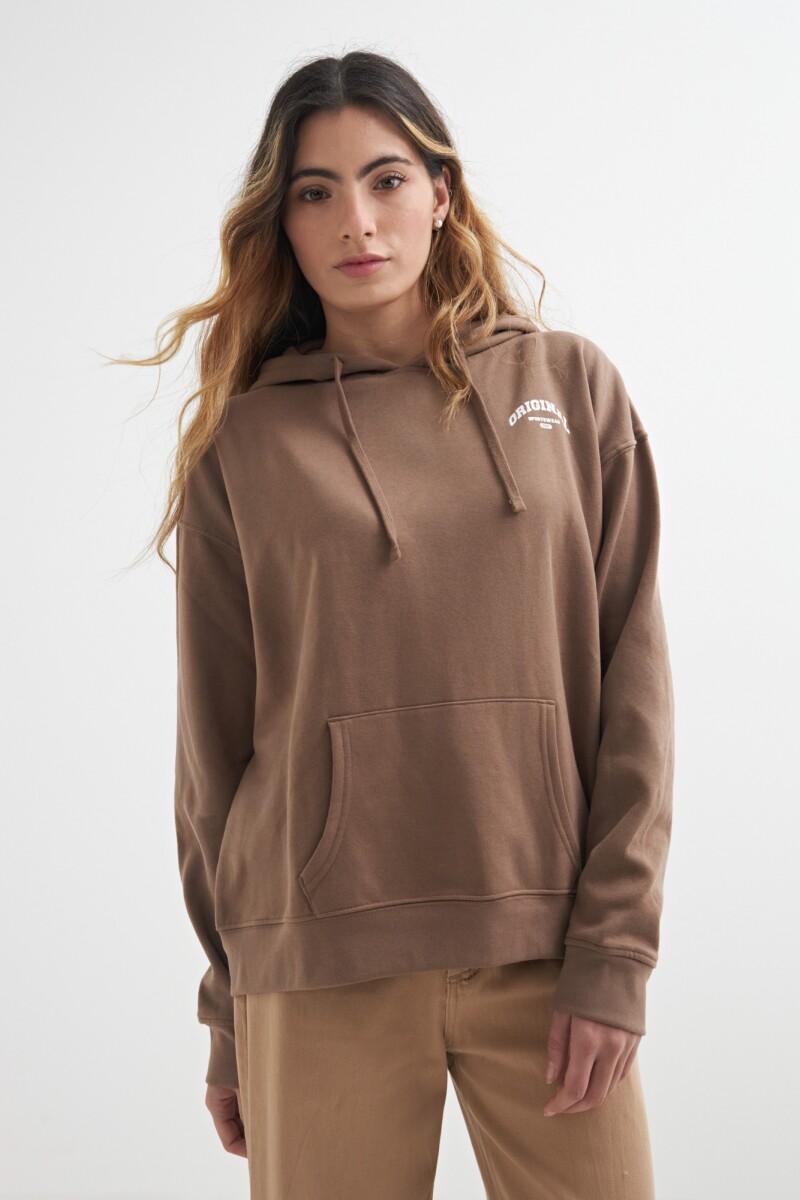 Hoodie con capucha MARRON