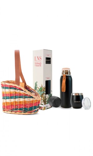 KIT MATERO LAOS NEGRO C/MULTICOLOR