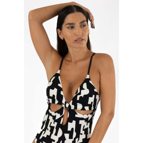 Malla mora print Zigzag