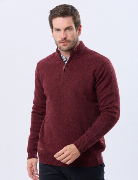 BUZO LANA Bordo oscuro