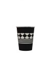 Vaso polipapel fantasia 8 oz BLACK & WHIT