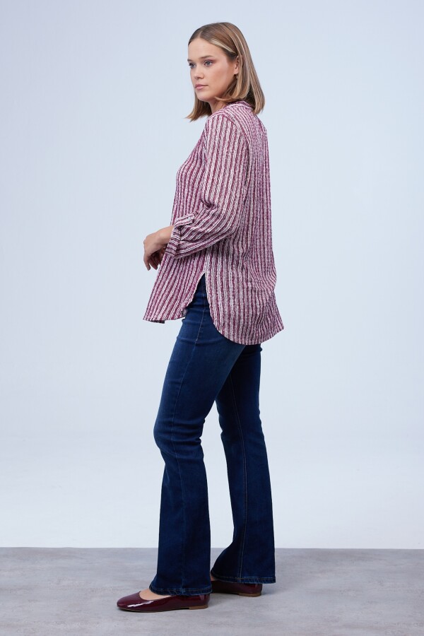 Blusa Casual BORDEAUX/MULTI