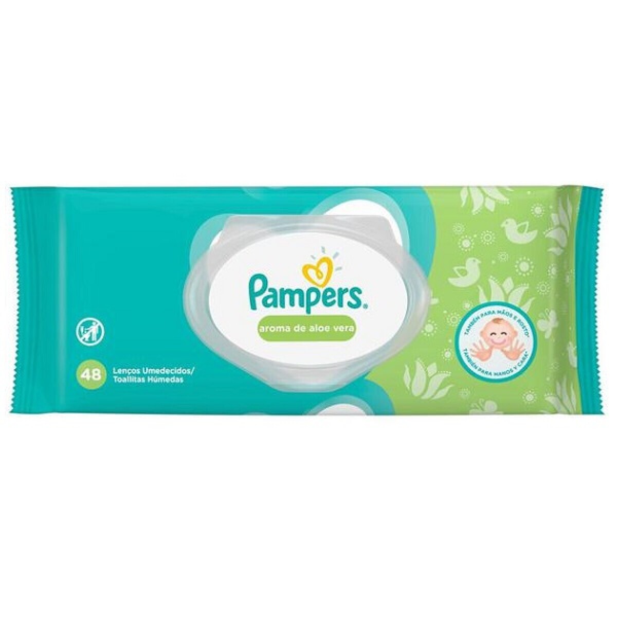 Toallitas Húmedas Pampers Fragancia de Bebé 48 Unidades 