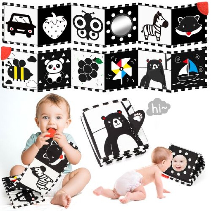 Libro textil para bebé colgante ByN Libro Textil Para Bebé Colgante Byn