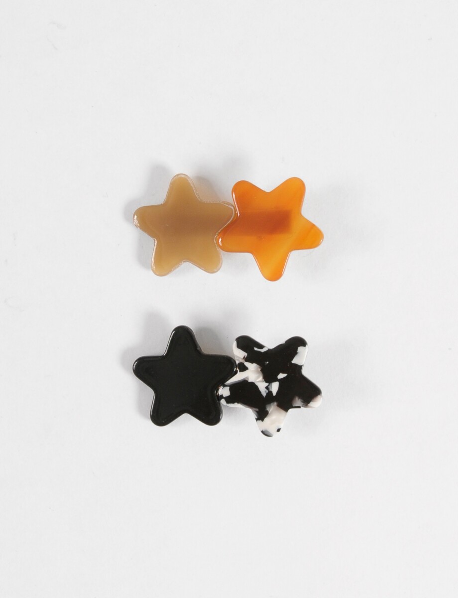 Set de 2 horquillas star - multicolor 