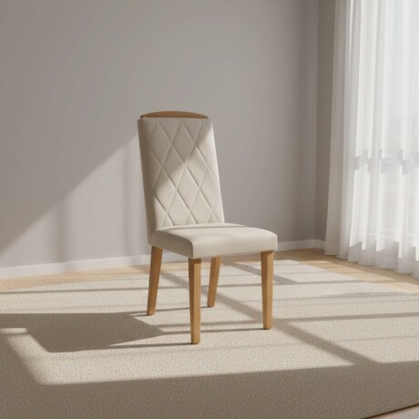 SILLA DE COMEDOR MADERA NATURAL-BEIGE DAISY
