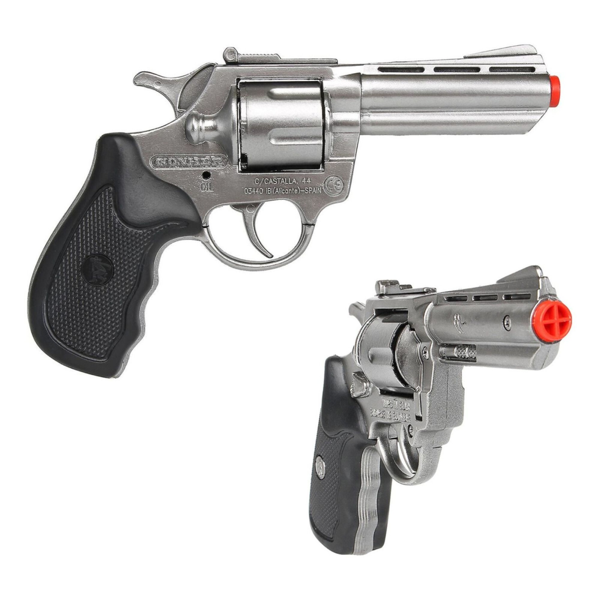 Pistola Revolver Gonher Fulminante Policia 8 Tiros Niños — Atrix