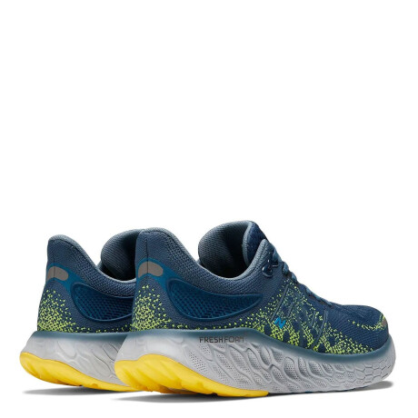 Championes de Hombre New Balance Fresh Foam 1080 V12 Azul Piedra - Amarillo