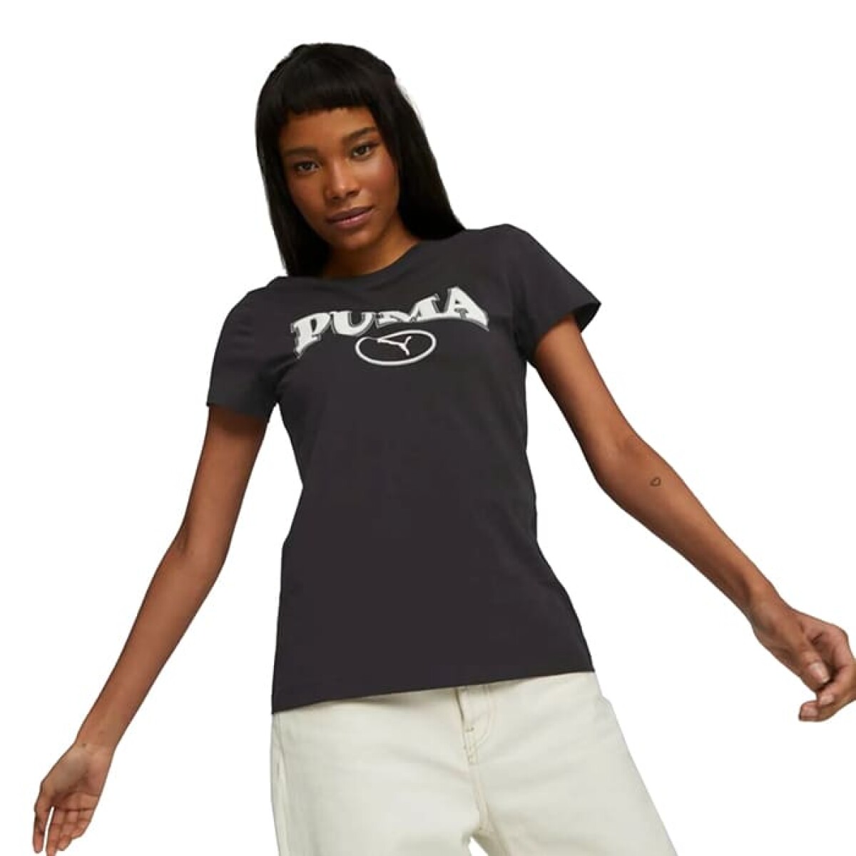 Remera Puma Squad Graphic de Mujer - 676611 01 - Negro 