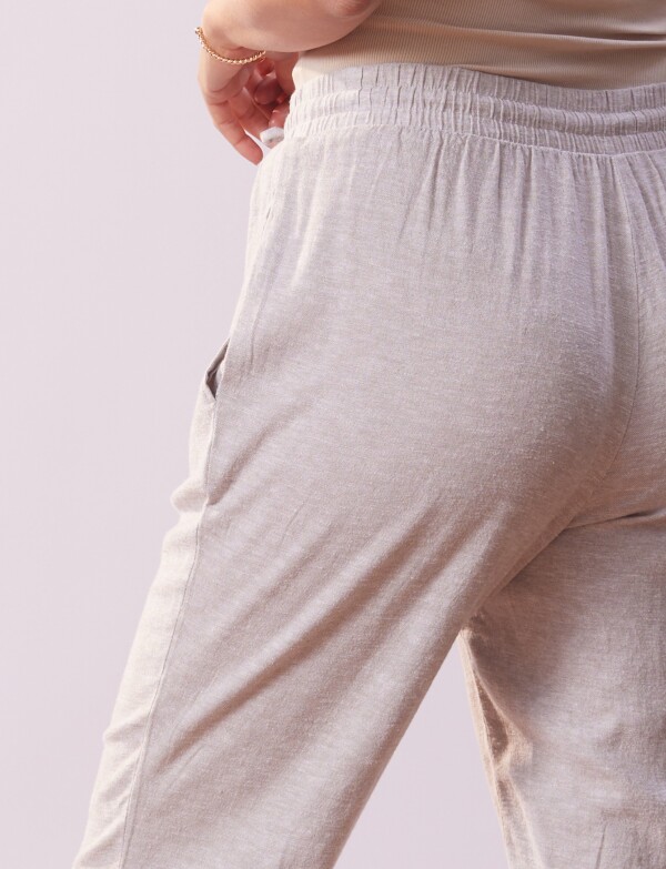 Pantalon Lino GRIS