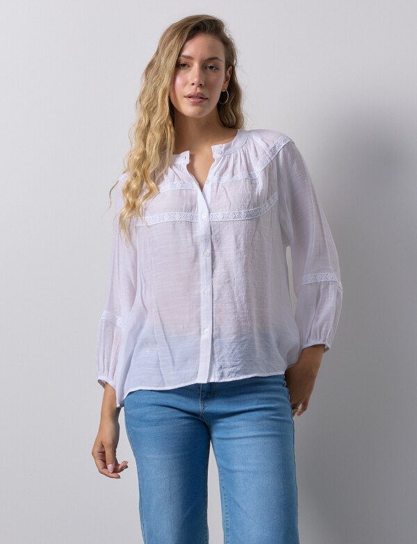 Blusa Puntilla BLANCO