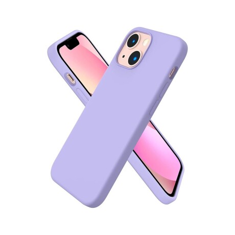 Protector case de silicona para iphone 13 mini Lila pastel