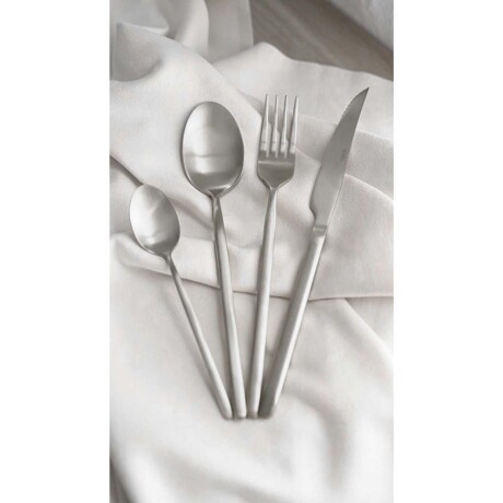 Juego de Cubierto de 24 Piezas en Acero Inoxidable Tokio Plateado Brilloso