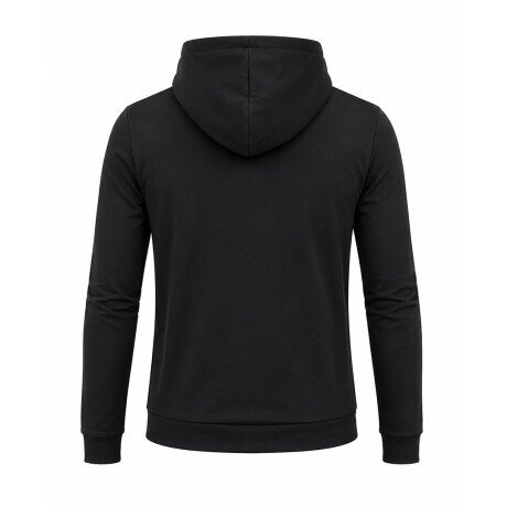 Campera con Capucha y Cierre Afelpada Knex XL Ub NEGRO