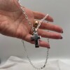 Conjunto cadena y cruz de plata 925 Conjunto cadena y cruz de plata 925
