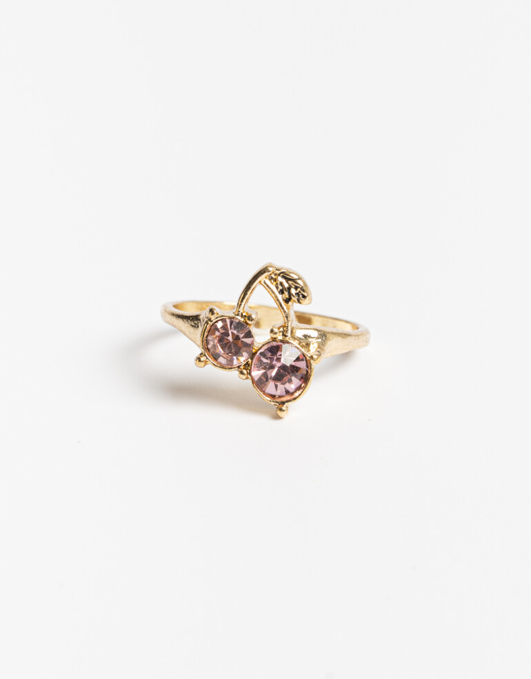 Anillos Chicos Special Price Anillo Metal Con Charm - Dorado