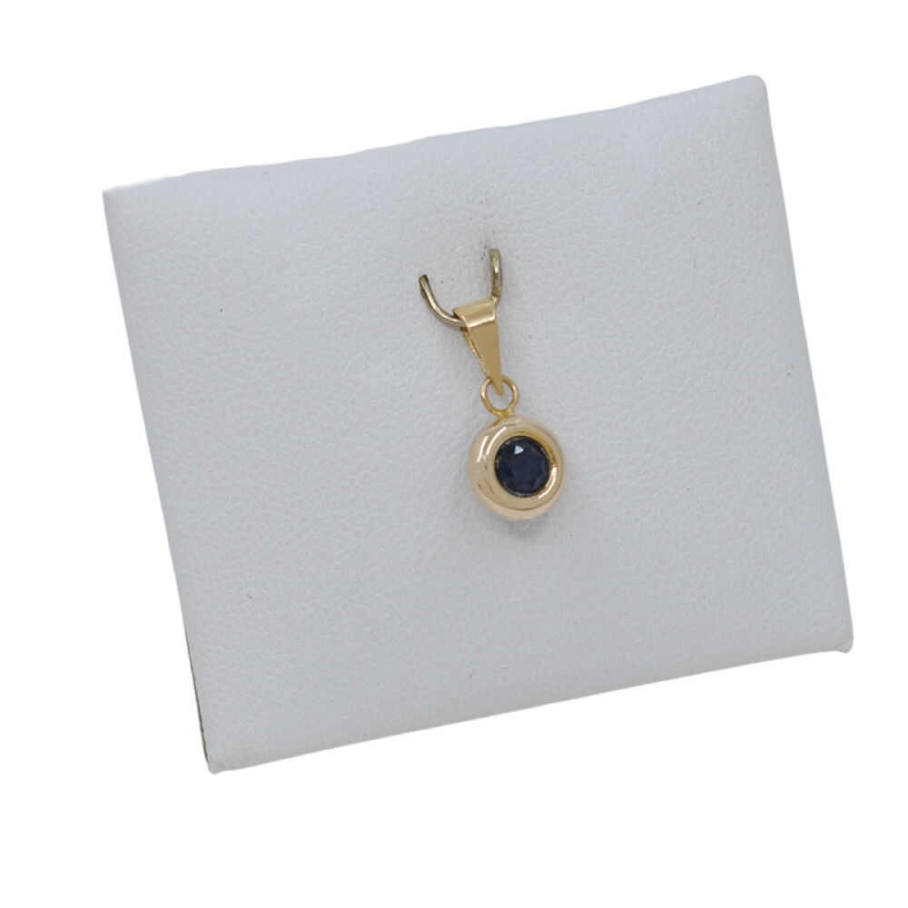 Colgante en oro 18k amarillo y zafiro Colgante en oro 18k amarillo y zafiro