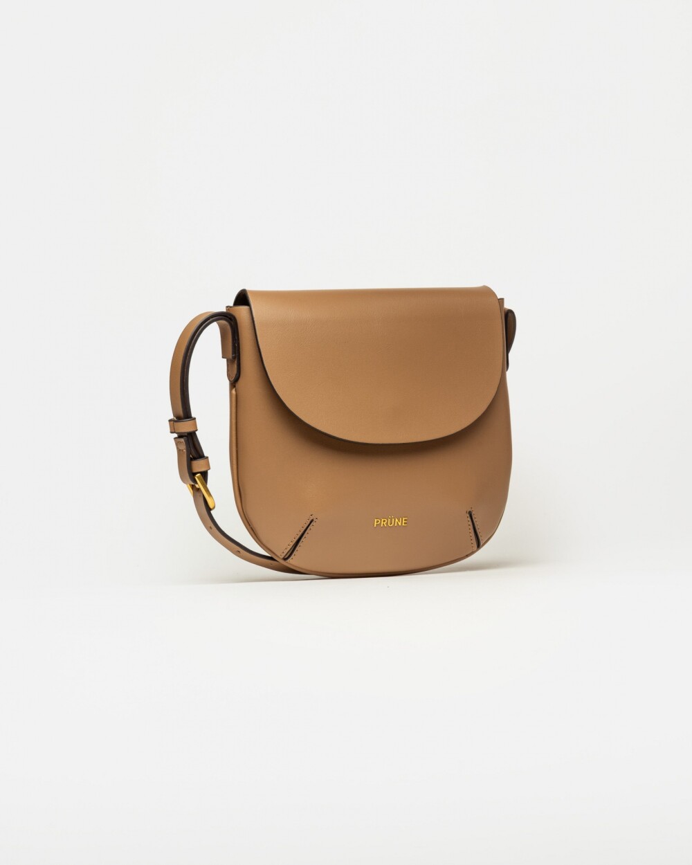 Mini Bag Mod en efecto cuero liso Taupe