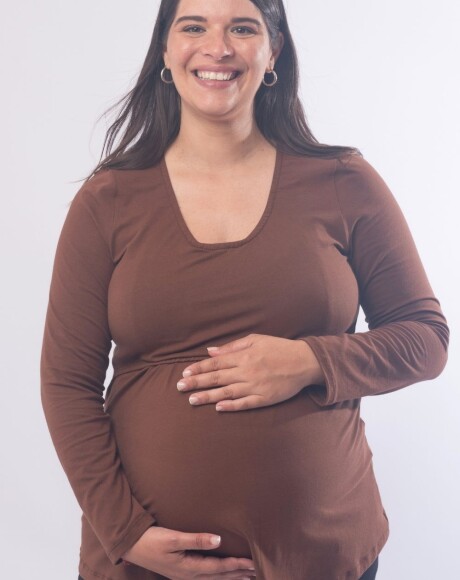 Buzo Maternal Simona Bordeaux