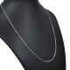 Cadena Forcet En Platino Con Cierre En Oro 18K Blanco. Largo 40 Cm Cadena Forcet En Platino Con Cierre En Oro 18K Blanco. Largo 40 Cm