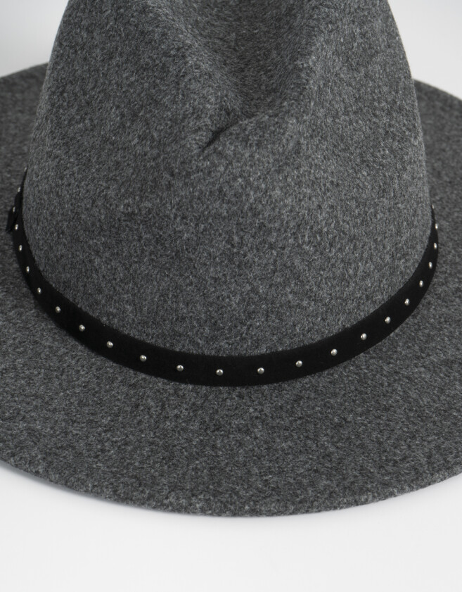 Sombreros Boho Sombrero Con Trim - Negro