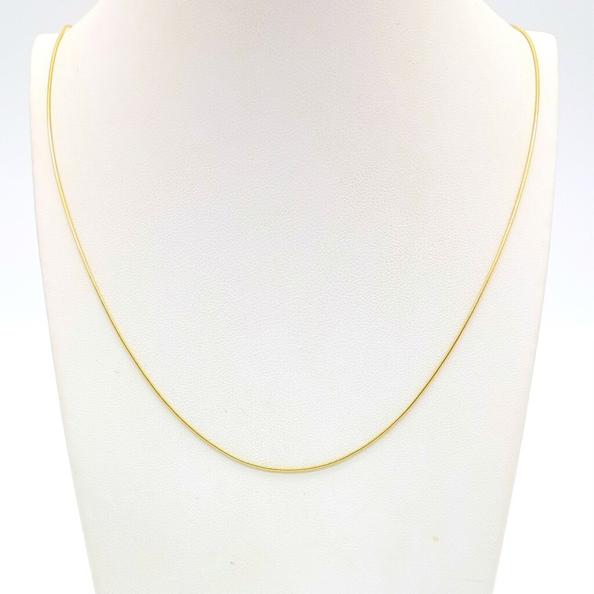 Cadena de Plata 925 con baño de Oro Amarillo Colita de Ratón Largo 45