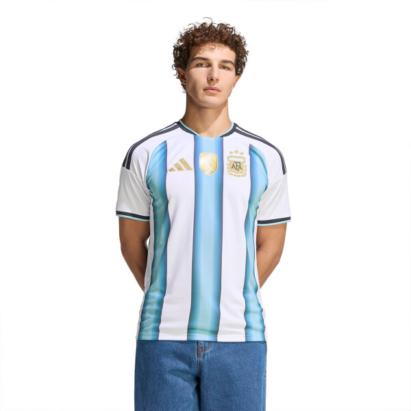 Camiseta De Argentina Adidas Wc 26 Hombre Blanco/celeste Blanco-celeste