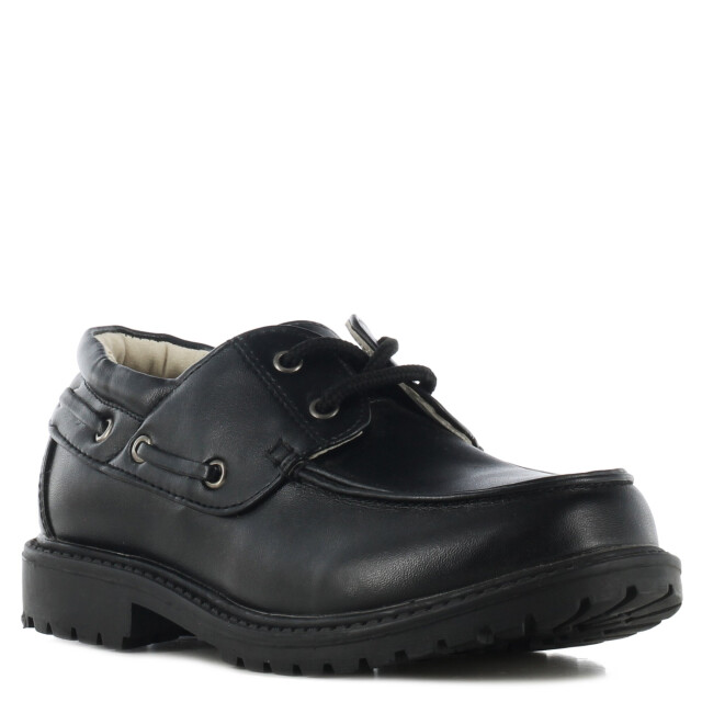 Zapatos Infantiles Croco Kids Colegial Negro