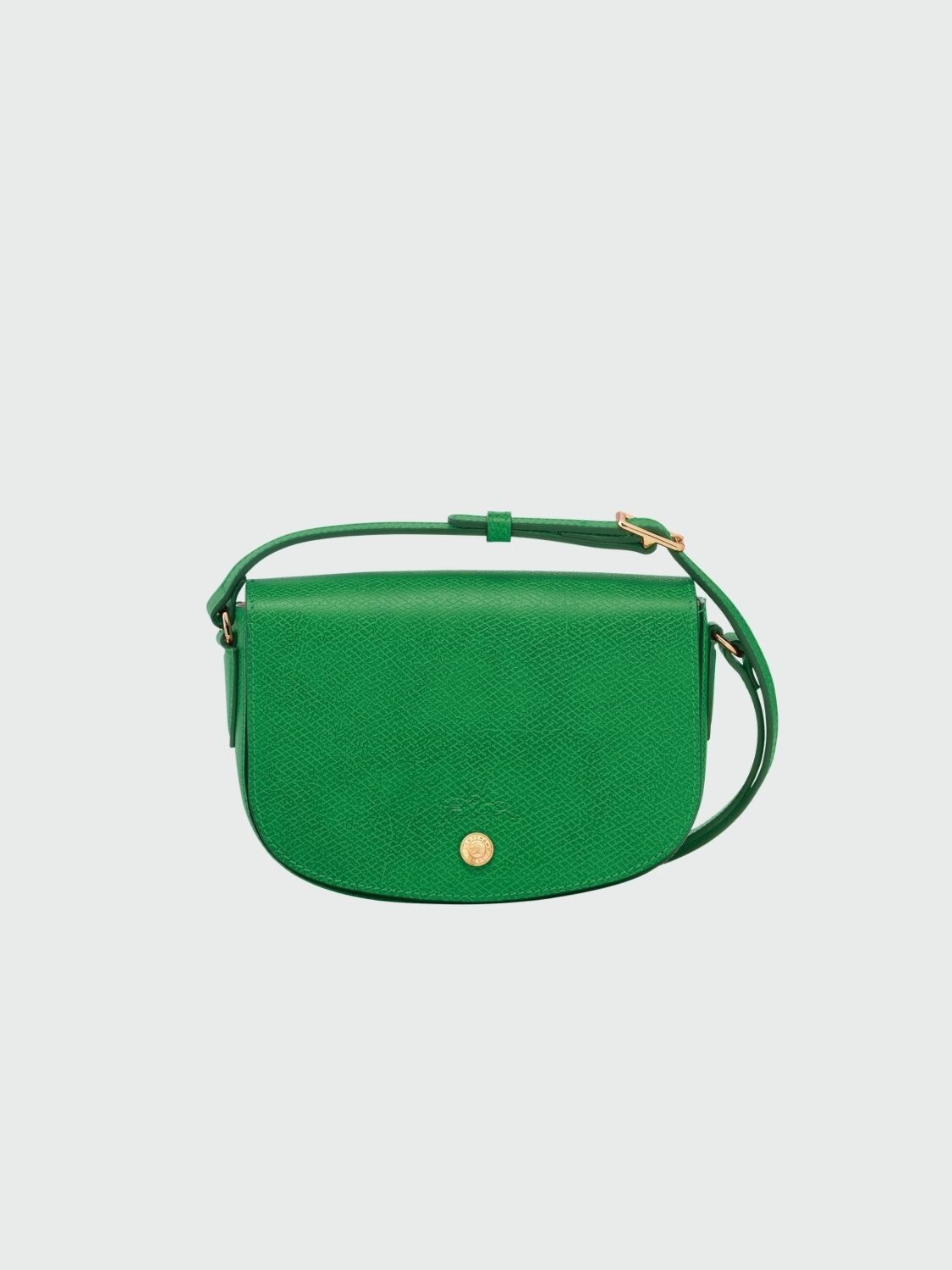 Longchamp- Cartera con solapa estilo bandolera S, Épure Verde